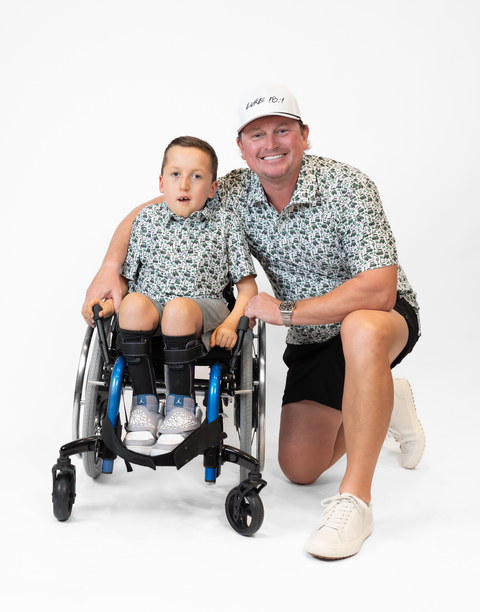 two people both wearing performance golf polos
