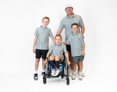 group of people wearing performance golf polos