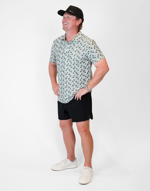 Man wearing Performance Golf Polo