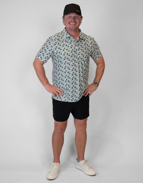 Man wearing Performance Golf Polo