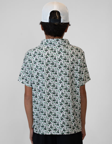 rear view of person wearing white hat