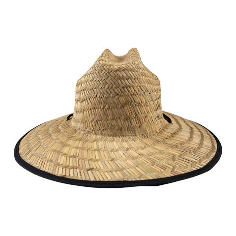 rear view of straw hat